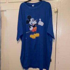 Vintage Disney Mickey Mouse Oversized Tee, Big Size / One Size Fits All 80's